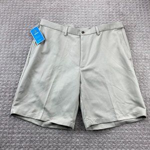 Haggar Shorts Men 38 Chino Short Pants Light Brown Khaki Golf Casual New w/ Tags